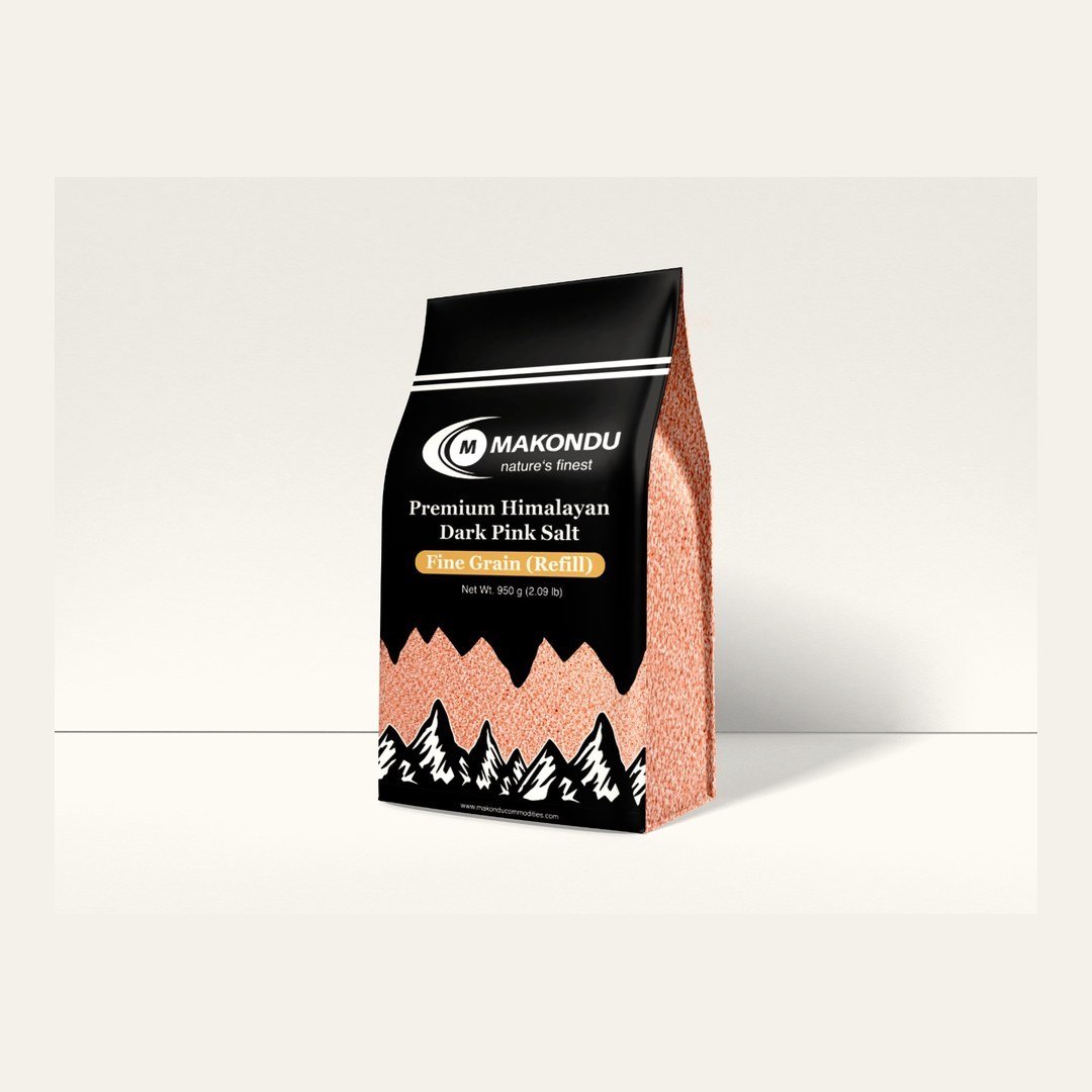 Makondu Himalayan Dark Pink Fine Salt box-pouch refill